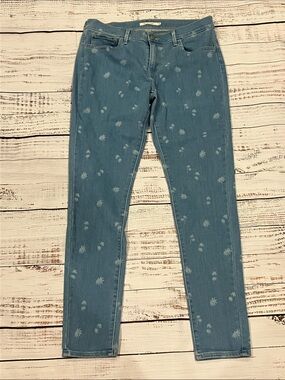 Levi's 710 Super Skinny Palm Tree Print Jeans